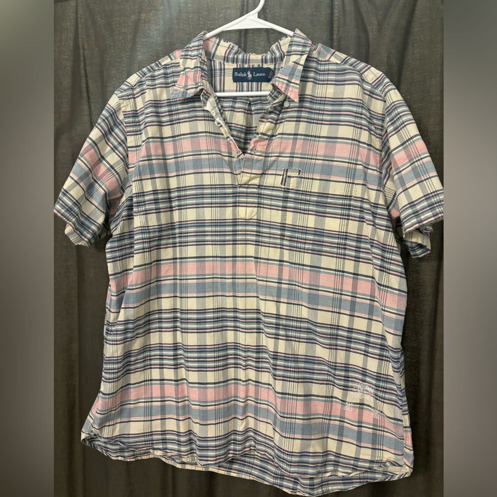 Polo Ralph Lauren men’s XL cotton paid shirt